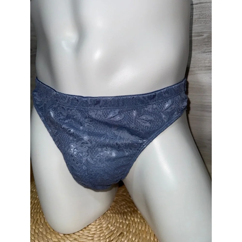 Cosabella Blue Diamond Lace G-String Thong NSN Men's Luxury Underwear New XL
